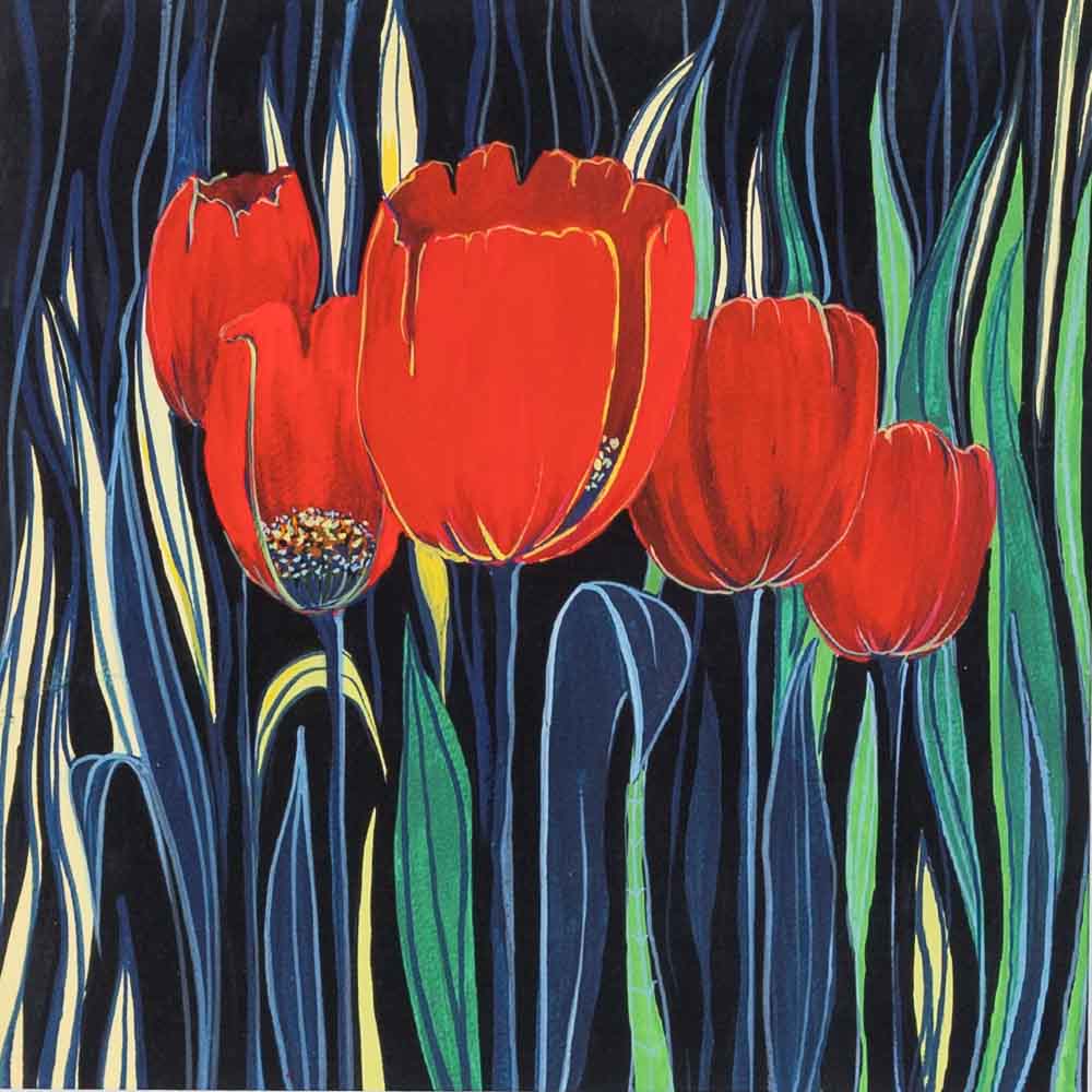 Tulips on Print